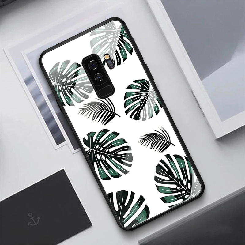 Чехол для телефона для samsung Galaxy S9 S8 Plus Note 8 9 10 Pro Глянцевая Мультфильм Стекло Крышка для samsung A7 S10 S10e A50 A30 A70 A20 - Цвет: 11