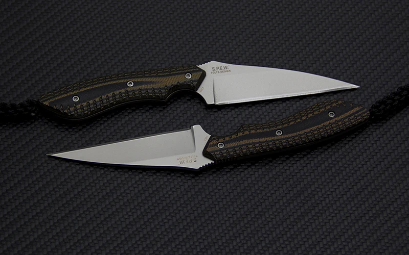 Полный Тан Тактический шейный нож 8Cr13Mov EDC Универсальный нож с фиксированным лезвием для самозащиты Прямые ножи инструменты для охоты