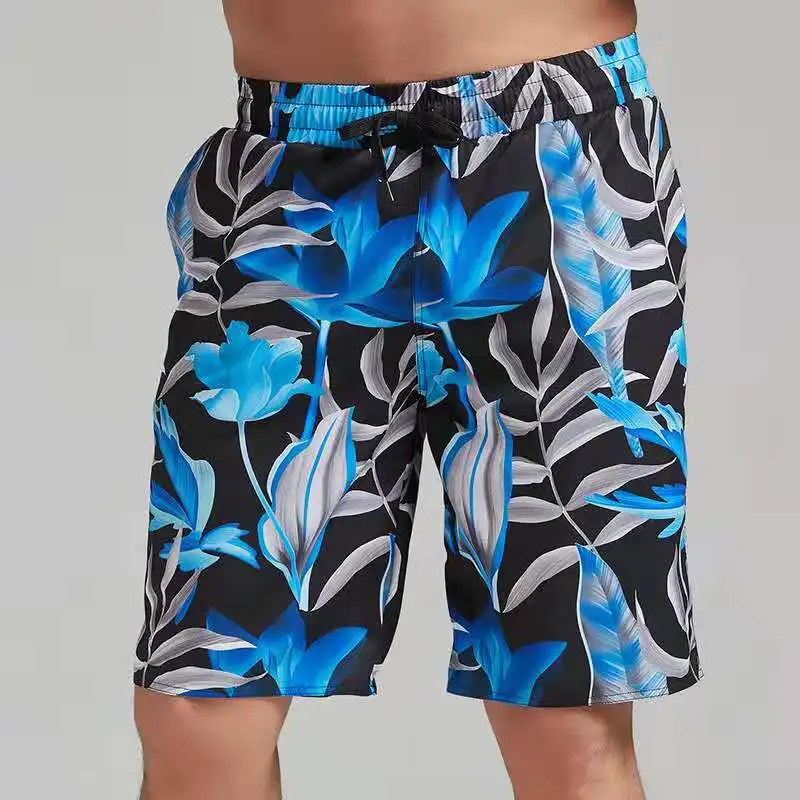 

SBART Men's Summer Beach Pants Speed-Dry Pants Floral Shorts Plus-Size Beach Pants Casual Hipster Pants Swimming Surfing