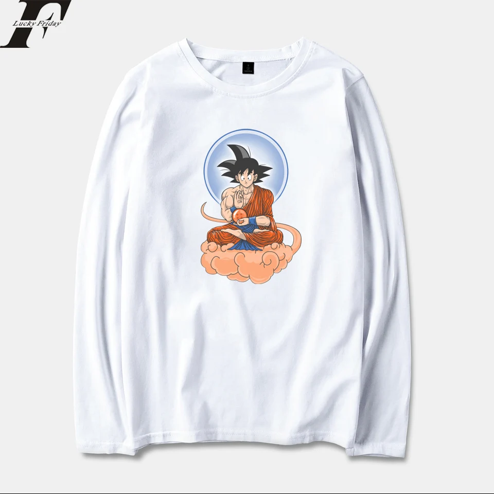 Беговая футболка Dragon Ball супер весна с длинным рукавом для мужчин/Женская