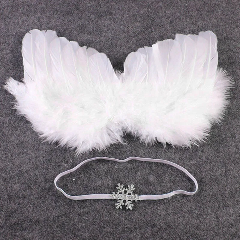 Милый белый костюм с крыльями ангела и повязкой на голову Новинка|costume headbands|white