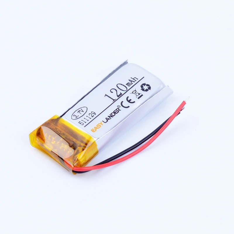 511129 3 7 в 120 мАч литий полимерный аккумулятор для bluetooth гарнитуры браслет с