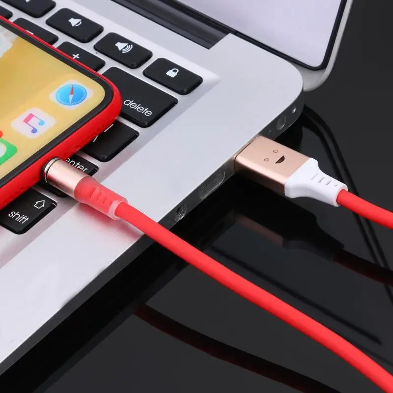 2 in 1 Magnetic 8 Pin Micro USB Charging Cable Sound Control Lighting Magnet Charger Adapter Cord for iPhone Android Promotion | Компьютеры