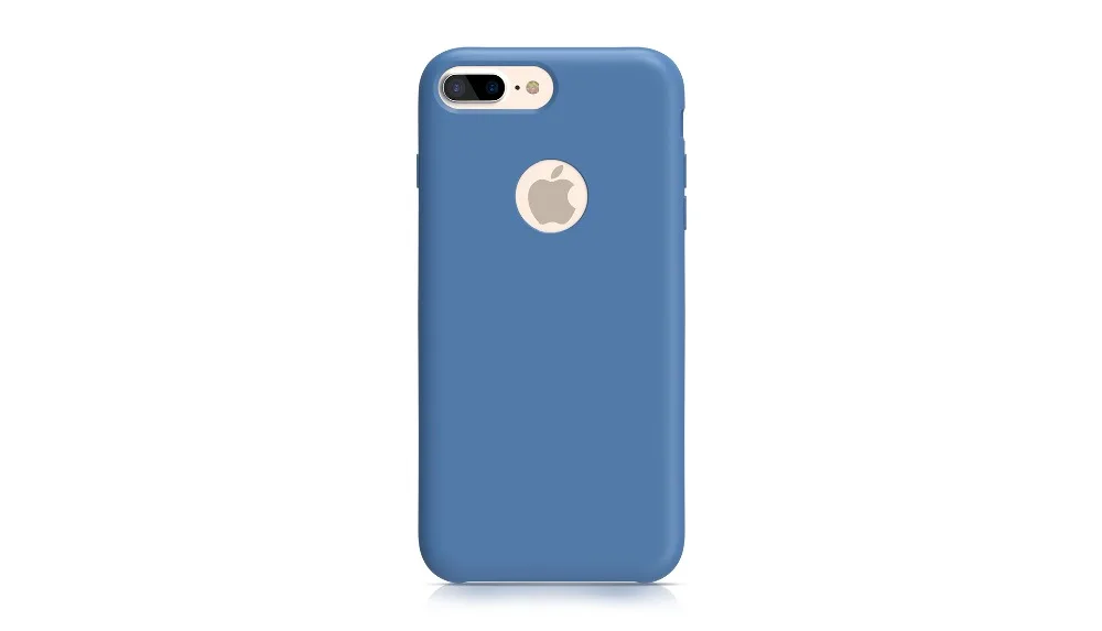 Темно синие оригинальный XOOMZ силиконовый чехол для iPhone 7 Plus роскошный жидкость