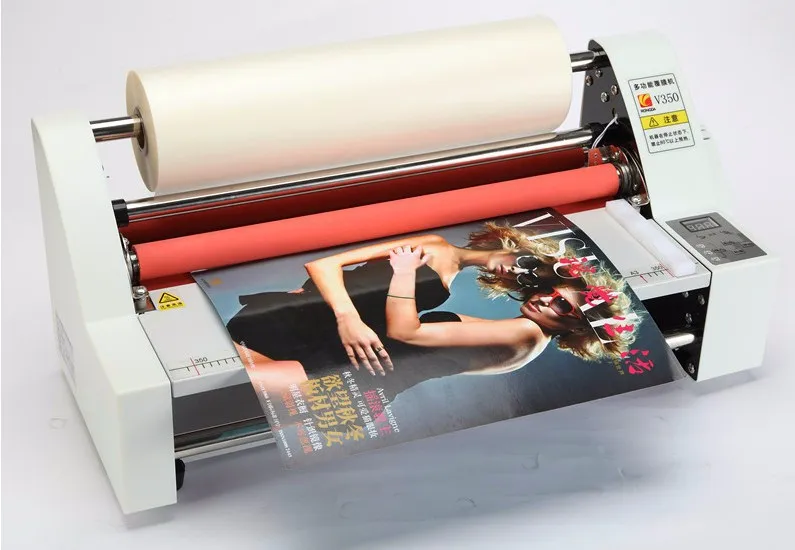 

New 110V/220V 480MM/19" Laminator Four Rollers Hot Roll Laminating Machine electronic temperature control 2 sides heating mode