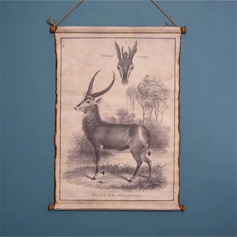 Американская Деревня ретро льняные фрески Висячие ностальгические картины