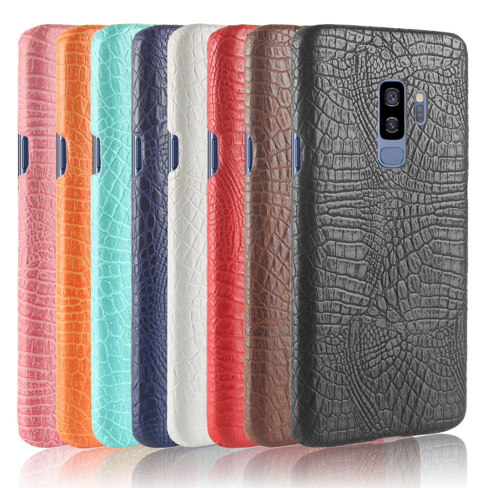 Для Samsung Galaxy S9 Plus/S9 + чехол Супер тонкий текстура крокодиловой кожи жесткий