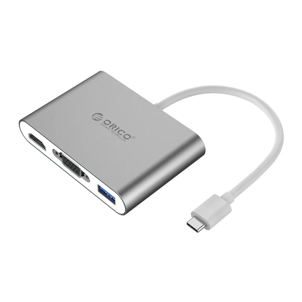 ORICO usb-хаб USB C к HDMI RJ45 VGA type-C PD адаптер для Mac/samsung Galaxy/huawei type C USB 3," концентратор