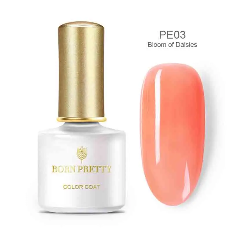 BP-PE03 BORN PRETTY УФ-гель для ногтей 6 мл полупрозрачный Опаловый Желейный Гель-лак для ногтей розовый лак замочить от УФ Led Nail Art Laquer - Цвет: BP-PE03