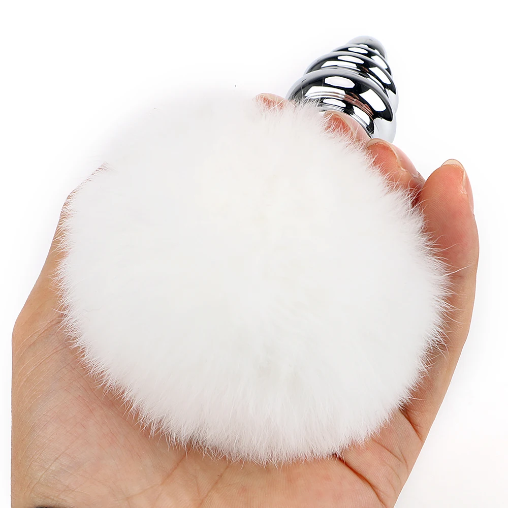 Металлические анальные пробки с хвостом бусины интимные игрушки для женщин