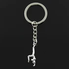 Брелок для ключей 30x11 мм, подвески в виде гимнастики, спортера, автомобильного брелка сделай сам, кольцо-держатель, сувенир для подарка