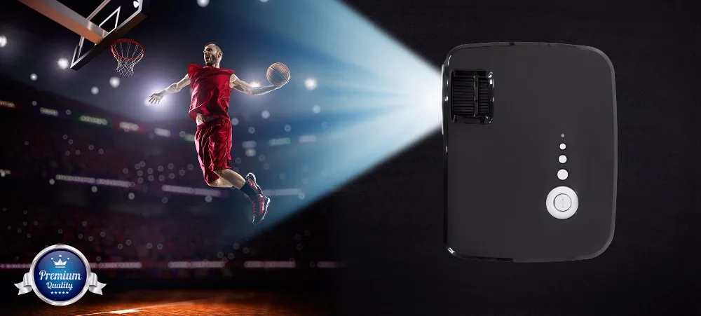 ViviBright SimpleBeamer GP70 мини светодиодный проектор домашний кинотеатр портативный высокой яркости домашний кинотеатр игры ТВ HDMI USB