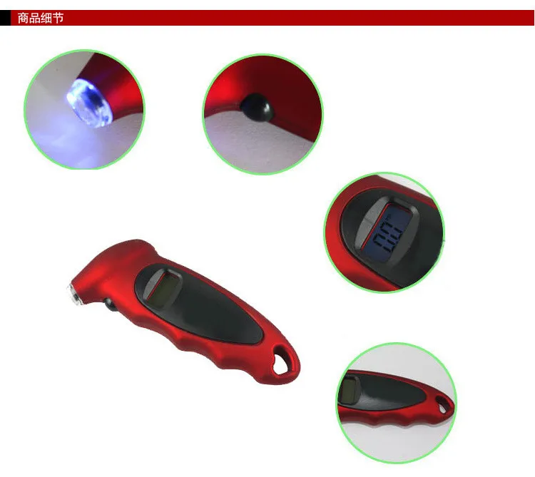 Цифровой манометр в шинах с батареями простой удержании и использовании легким