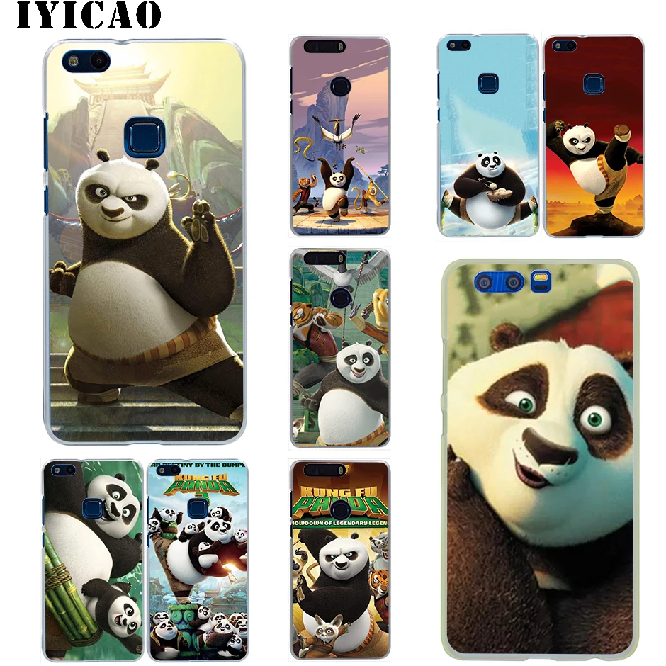 Iyicao кунг фу Панда жесткий чехол для Huawei Honor 6a 6C 7A 7C 7X8 8X9 10 Lite Pro Play Примечание