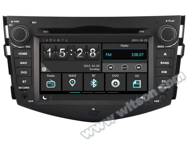 Автомобильный DVD плеер WITSON с GPS для TOYOTA RAV4 новая технология + защитный экран 1080P DSP