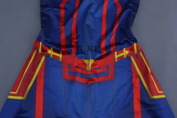 CostumeBuy Марвел Капитан косплэй ms. Marvel Carol костюм кары Дэнверс плёнки комбинезон Хэллоуин Zentai для женщин Взрослый комбинезон