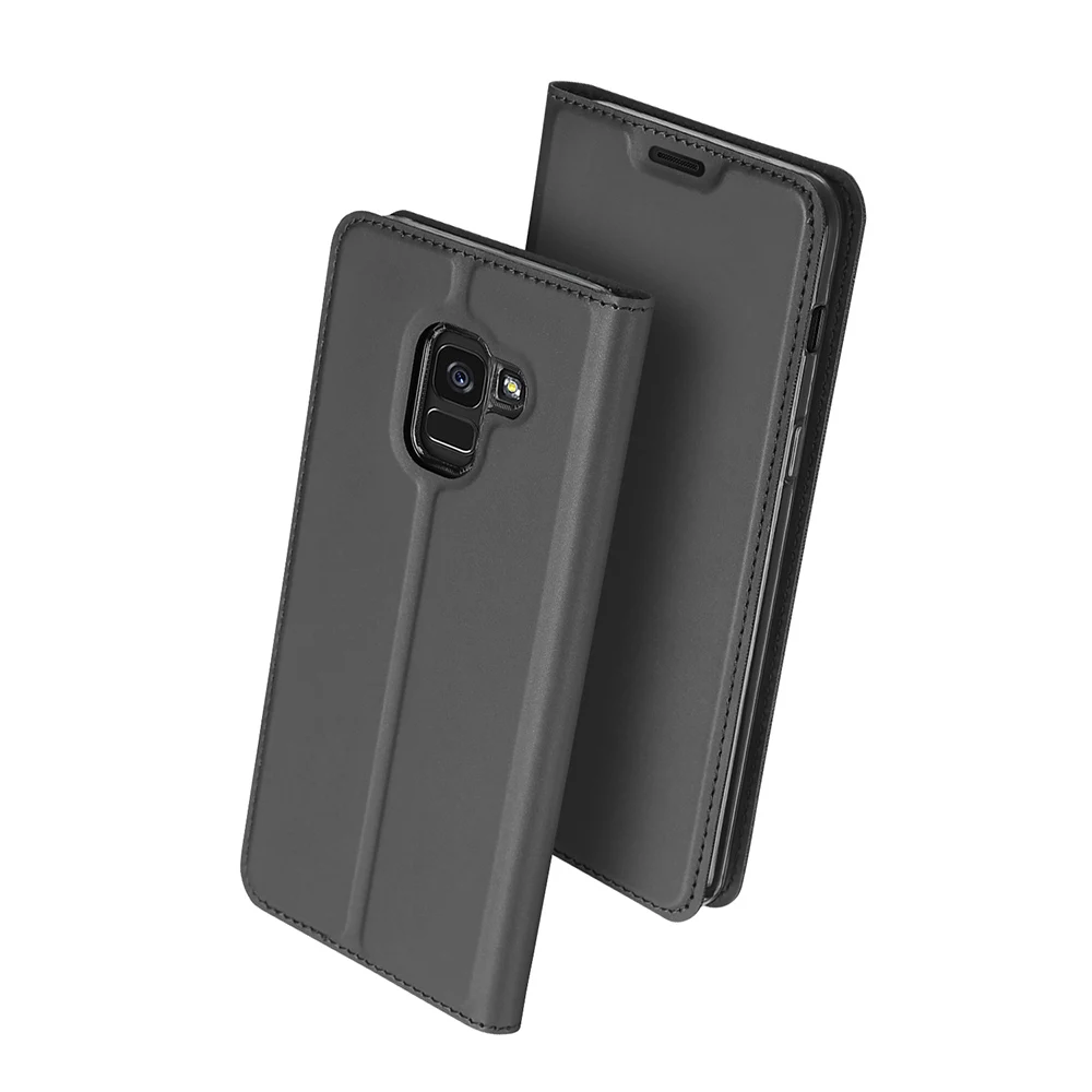 Роскошный кожаный чехол DUX DUCIS для Samsung J6 2018 J4 (2018) Galaxy J8 книжка телефона ЕС etui