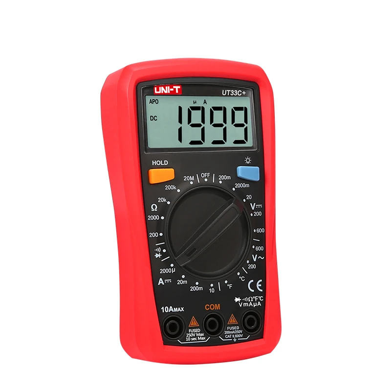 UNI T UT33 C + Цифровые мультиметры UT 33C профессиональные электрические ручной lcr