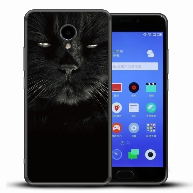 360 градусов полное покрытие чехол для Meizu M5 Note M5C Мягкая Силиконовая Защита задняя