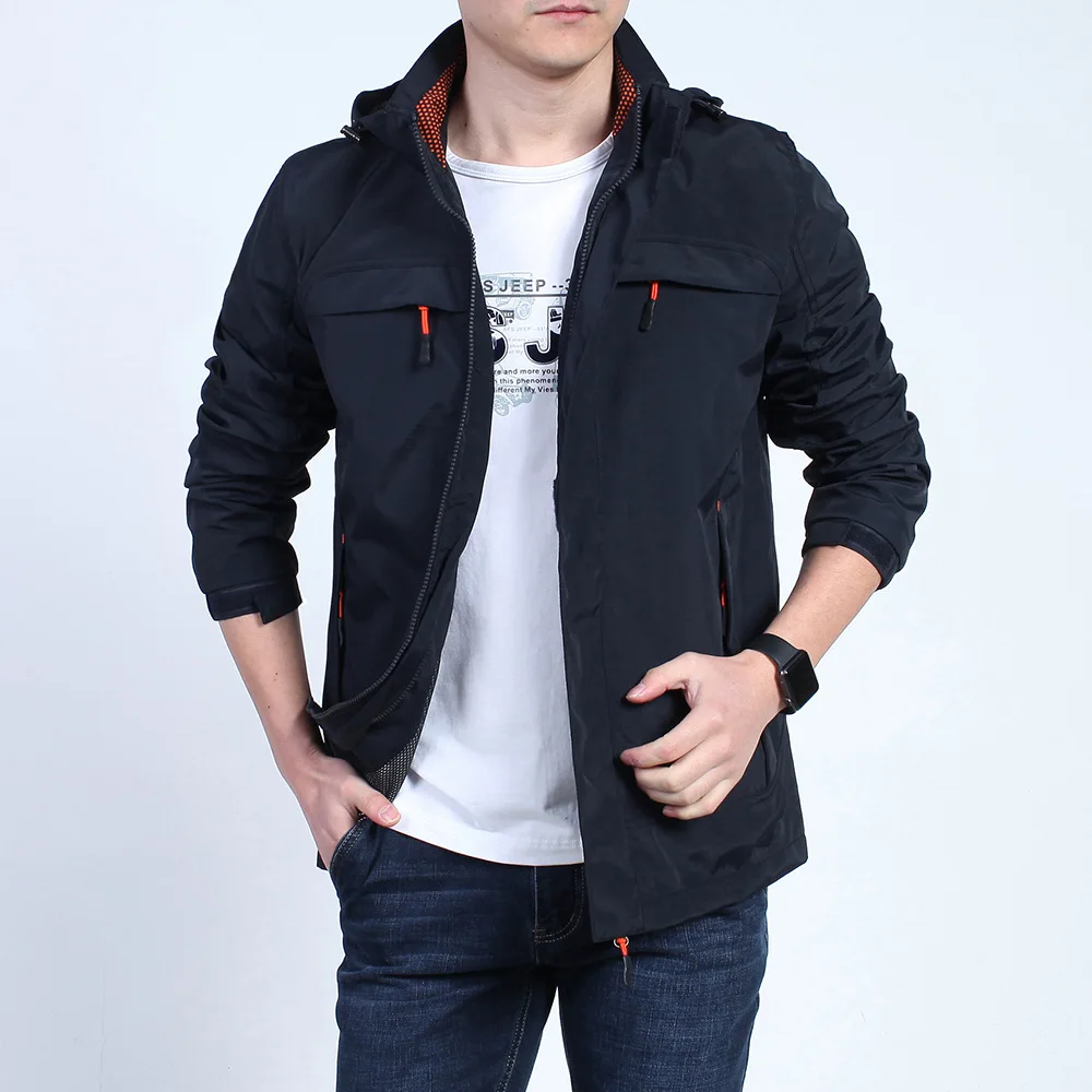 Мужская повседневная тактическая куртка водонепроницаемая ветровка в стиле