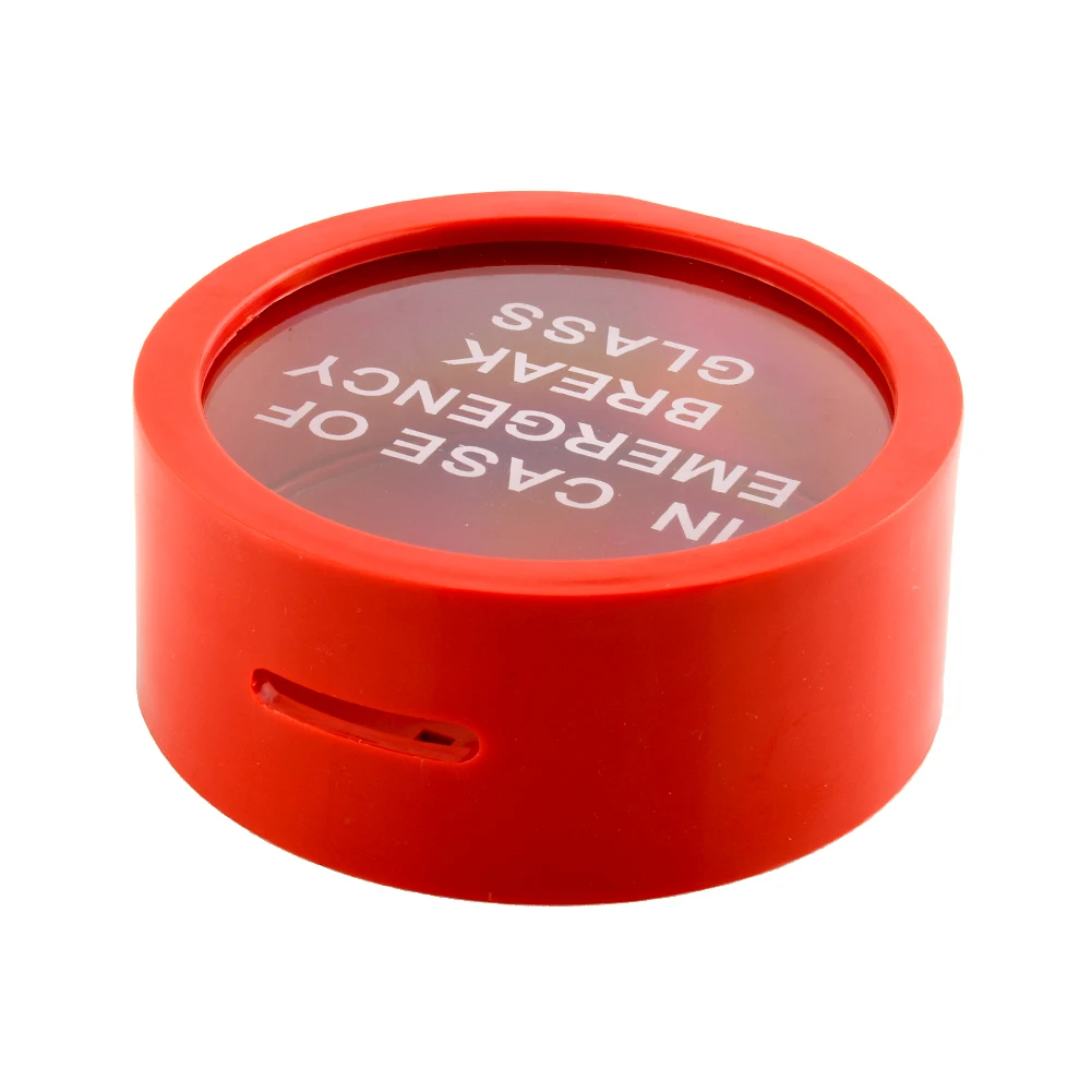 Простой новый безопасный круглый красный Копилка сберегающая банка в случае