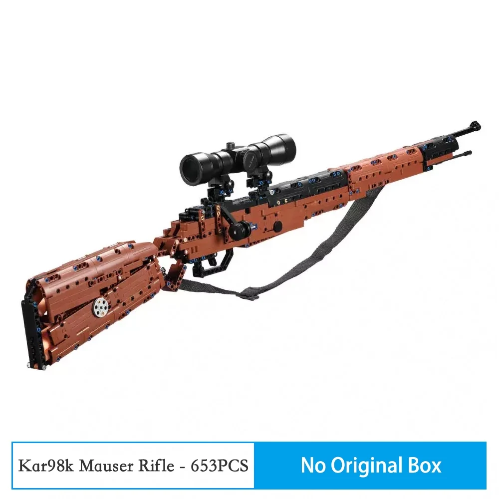 Fit Technic пистолеты блок пистолет Ak47 M1A1 MP5 пустынный Орел военные наборы DIY Модели Строительные блоки кирпичный набор игрушки для детей - Цвет: 61010 Without Box