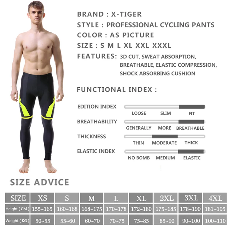 X TIGER Pro 100% лайкра велосипедные штаны весна Coolmax 5D гелевые колготки Mtb Ciclismo Pantalones