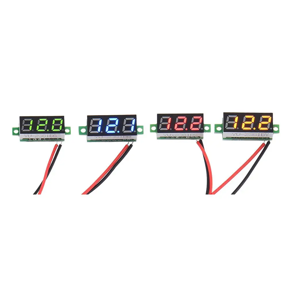 1 шт. светодиодный вольтметр 0-30 в 2 провосветодиодный | Инструменты