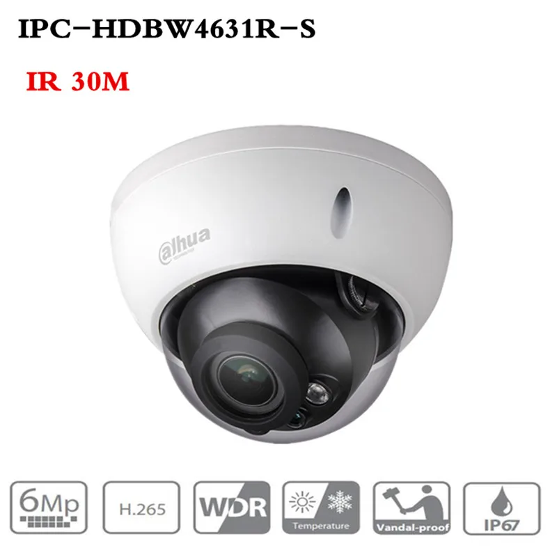 POE-камера Dahua IPC-HDBW4631R-S 6 МП IP-камера с поддержкой IPC-HDBW4433R IK10 водонепроницаемость IP67