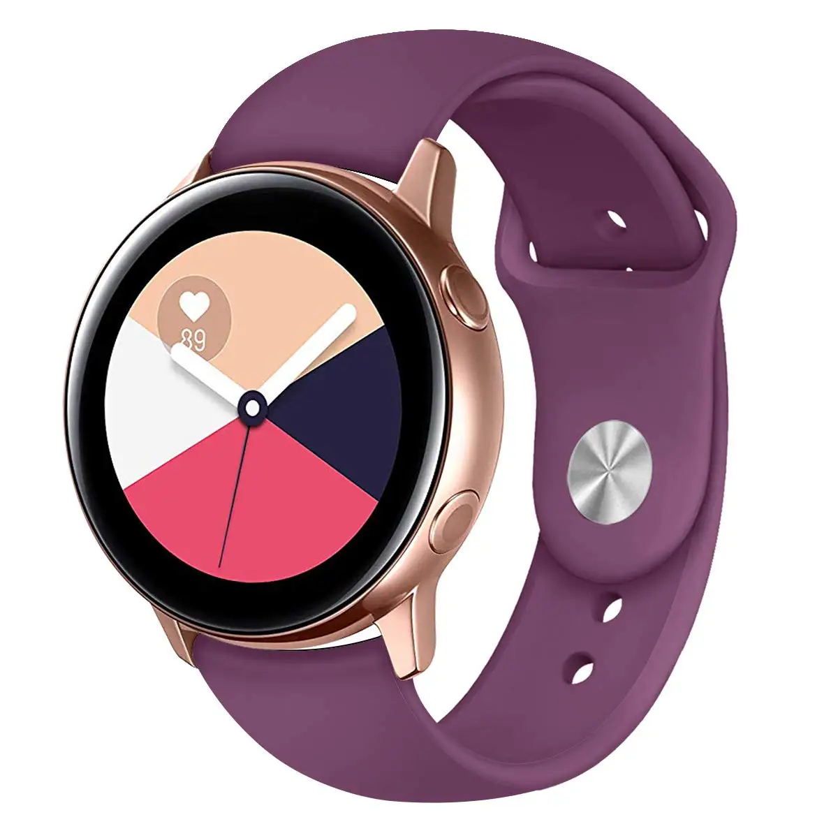 100 шт 20 мм 22 мм сменный спортивный мягкий силиконовый ремешок для наручных часов для samsung Galaxy Watch Active SM-R500
