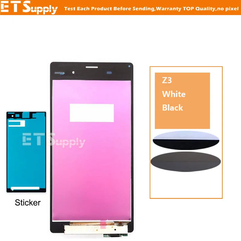 Новый 100% тест ЖК экран с рамкой для Sony Xperia Z3 D6653 D6633 D6603 дисплей кодирующий
