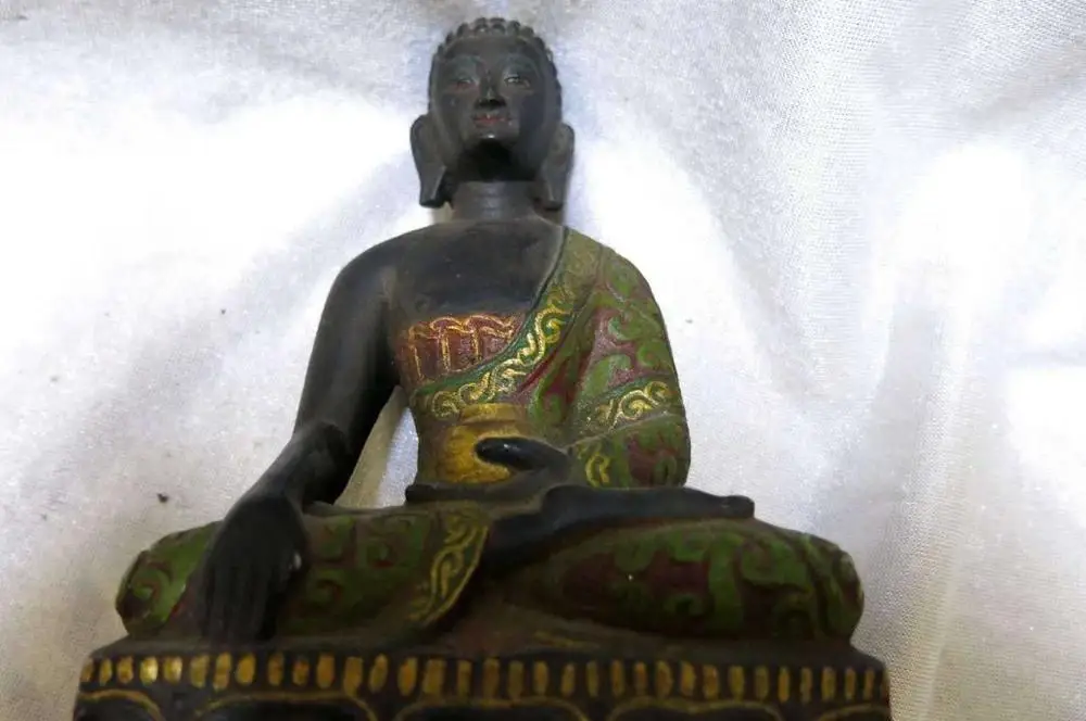 Тибетский старый буддизм картина прекрасный камень медицина Будда скульптура