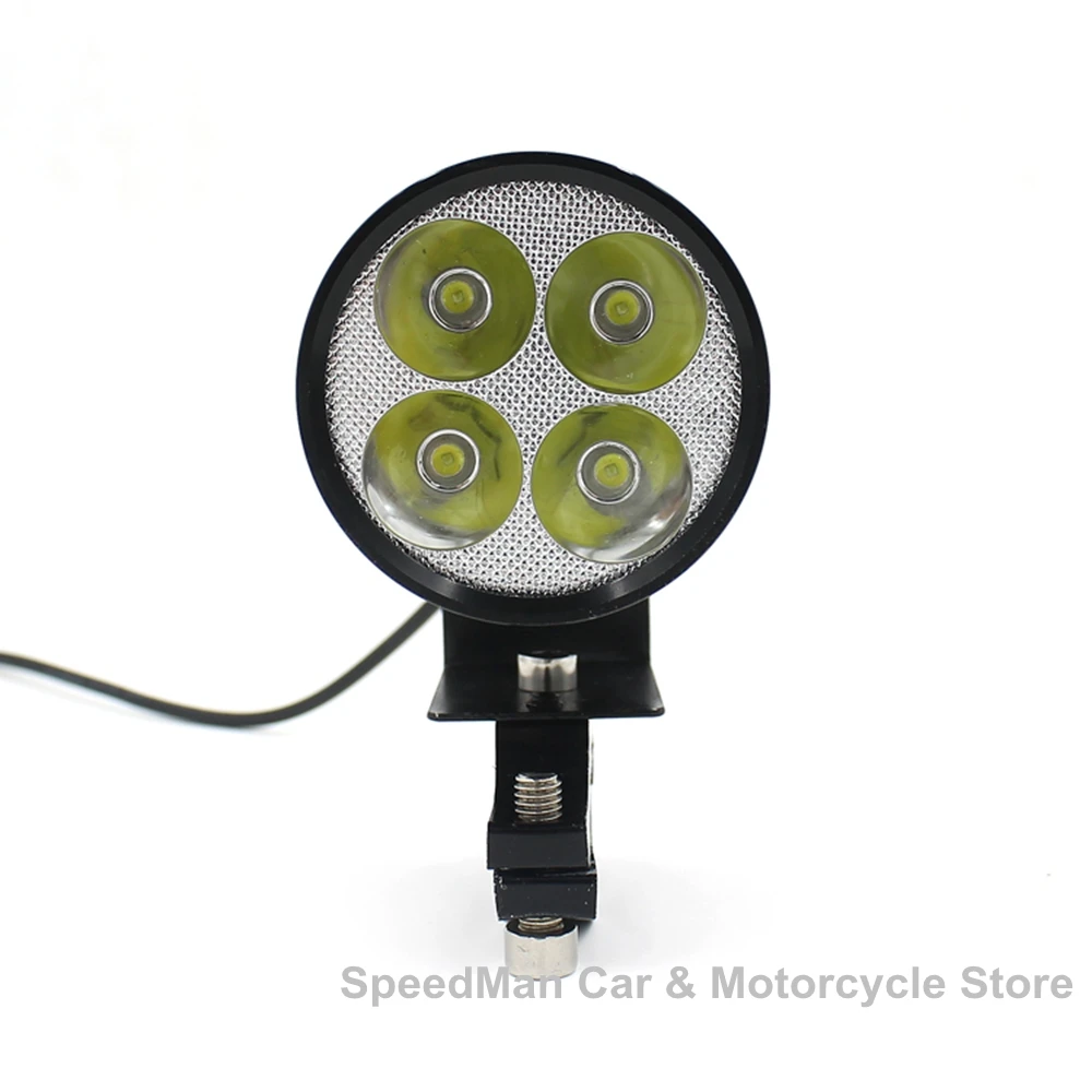 12V-85V 20W Black External LED Headlamp CS-050B1 For Motorcycle Car E-bike 4 Lamps Spotlight | Автомобили и мотоциклы