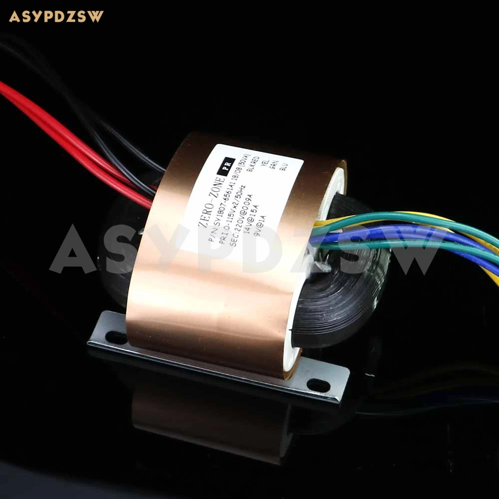 Hi-Fi PRT08A из бескислородной меди, R сердечника трансформатора Выход 220V+ 14В+ 9V с медной фольги щит