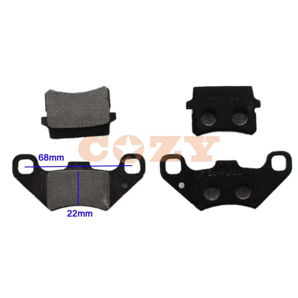 2 комплекта сзади передние тормозные колодки для 50cc 70cc 90cc 110CC 125CC 200CC 250CC ATV Go Kart TaoTao