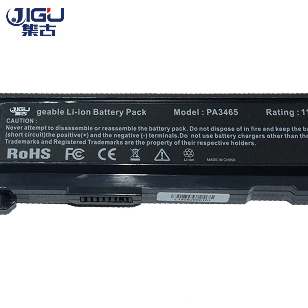 JIGU Сменный аккумулятор для ноутбука Toshiba PA3465U 1BRS PA3457U PABAS067 Satellite M50 M70 A100 A110 A135|battery for