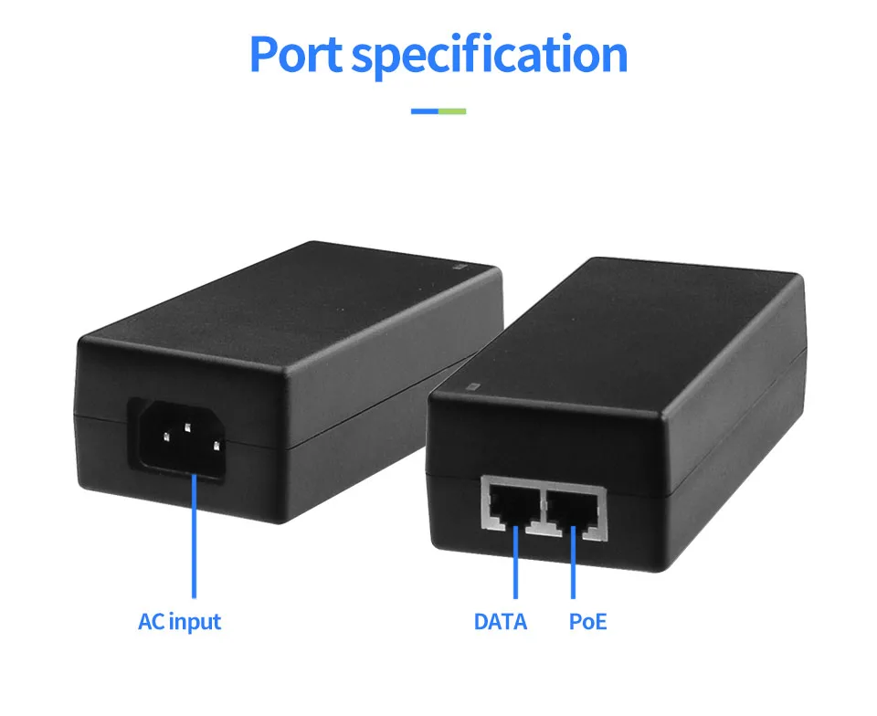 48 Вт 65 Вт POE адаптер гигабитный POE инжектор Ethernet мощность для POE ip-камеры телефон беспроводной AP PoE источник питания