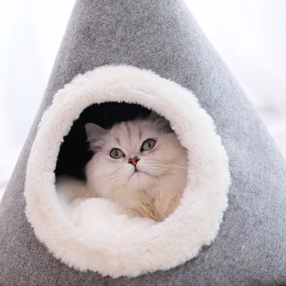 HOOPET Pet кошка кровать щенок питомник дом спальный мешок теплое гнездо высокое
