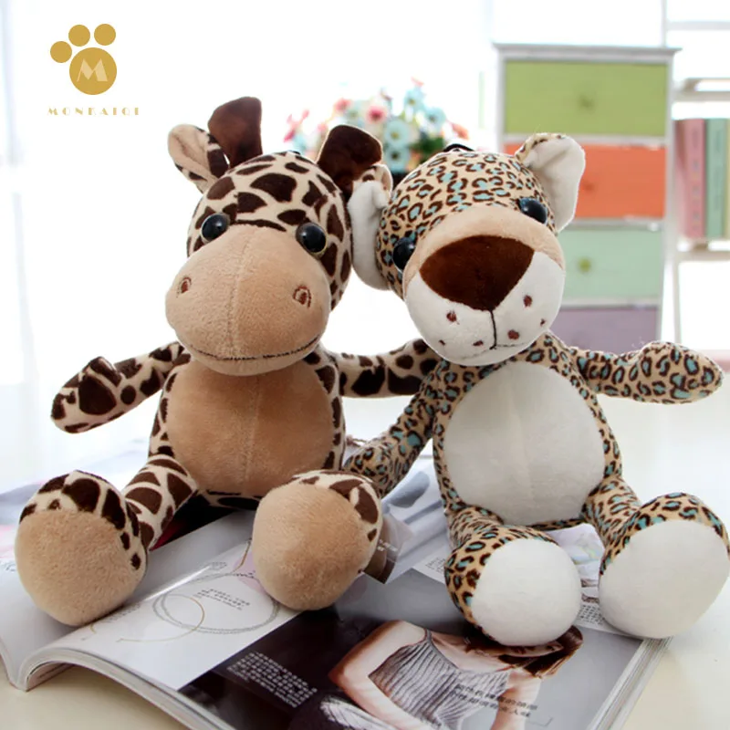 Зоопарк игрушки Мягкий в виде тигра льва жирафа с леопардовым принтом кукла