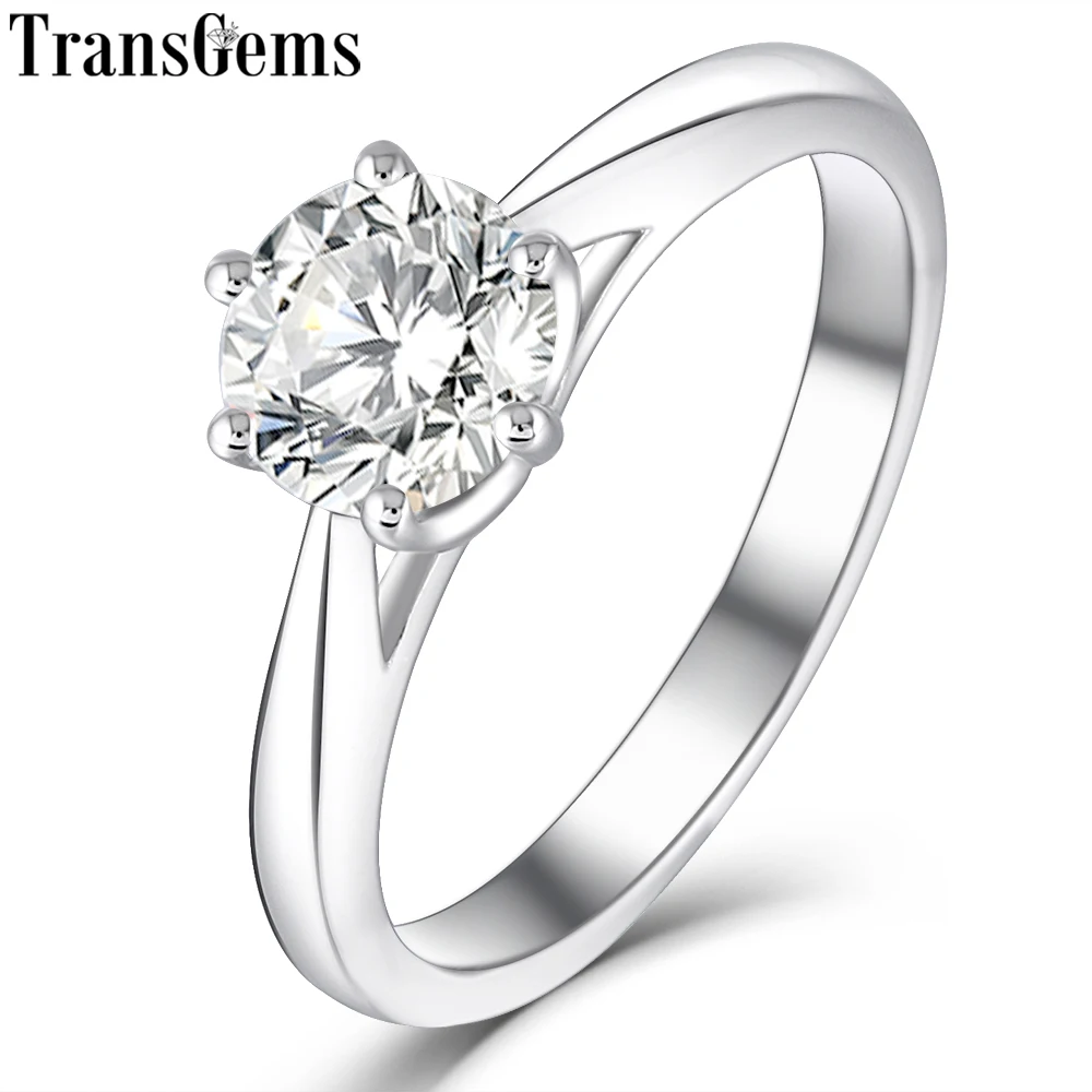 Женское кольцо для помолвки transcgems Silver 1ct 6 5 мм H с цветными стрелами в виде сердца