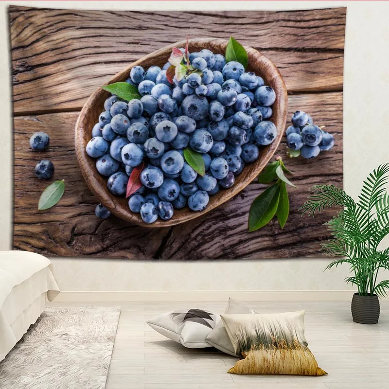 Новое поступление гобелен с черникой подвесное одеяло настенный фон для спальни