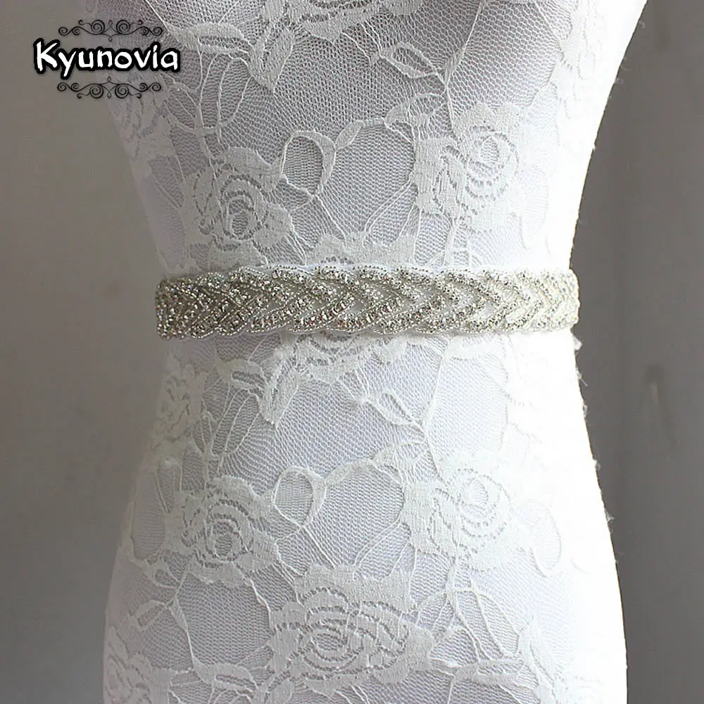 Свадебный пояс с кристаллами Kyunovia со стразами для выпускного вечера свадебный