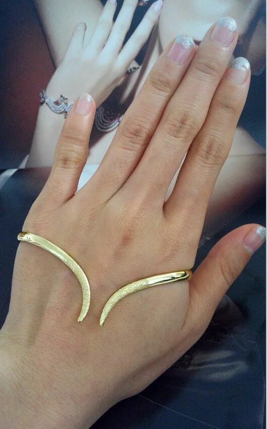 Модные ювелирные изделия браслет ладони руки Bangle18k желтый для леди | Украшения и