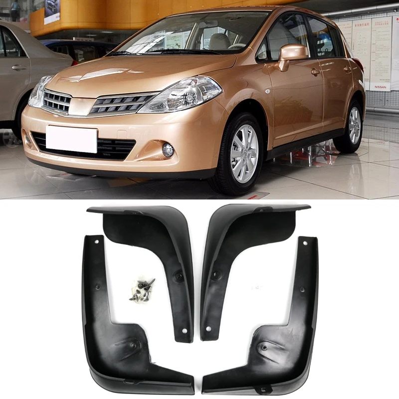 Для Nissan Tiida Versa C11 2007-2011 Hatch 2012 хэтчбек Latio Брызговики крыло брызговиков 2008 2009 Автомобильные Брызговики