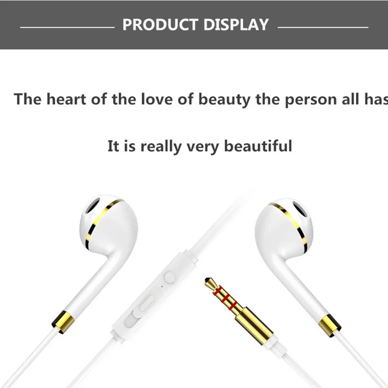 In-Ear Wired Earphone High Fidelity Sound Quality Music Earphones for Smart Phone Computer MP4 Player Head phones iphone | Электроника