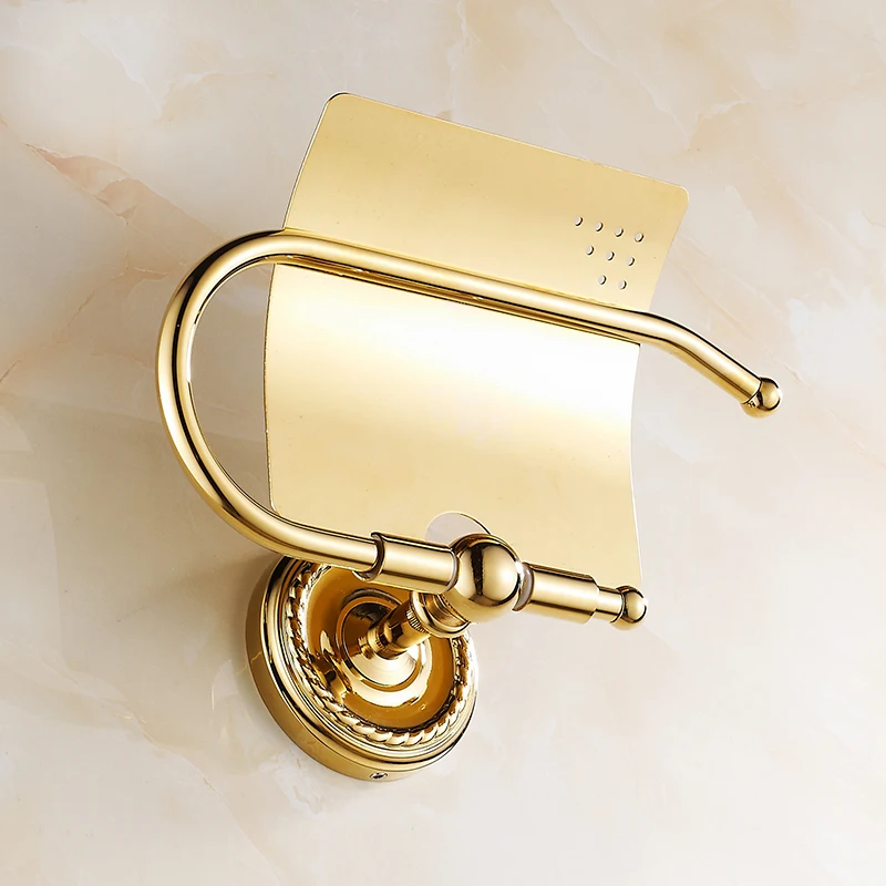 Позолоченный резной держатель для салфеток BOCHSBC Европейский рулона ванной