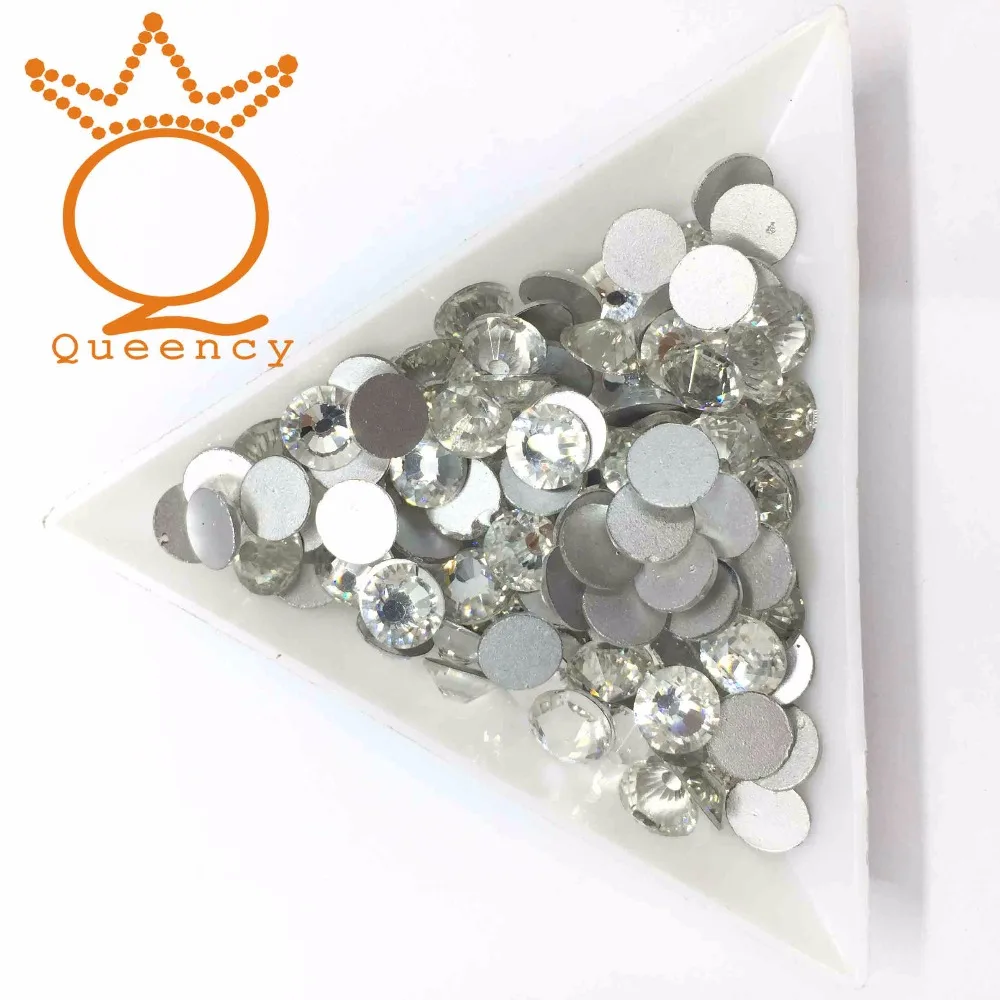 SS3 SS40 Clear Crystal 3D Nail Art Стразы наклейка белая плоская задняя сторона не Горячая