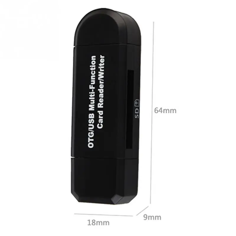 2 в 1 USB OTG кард-ридер флэш-накопитель высокоскоростной USB2.0 Универсальный OTG TF/sd-карта для Android телефона компьютера удлинители