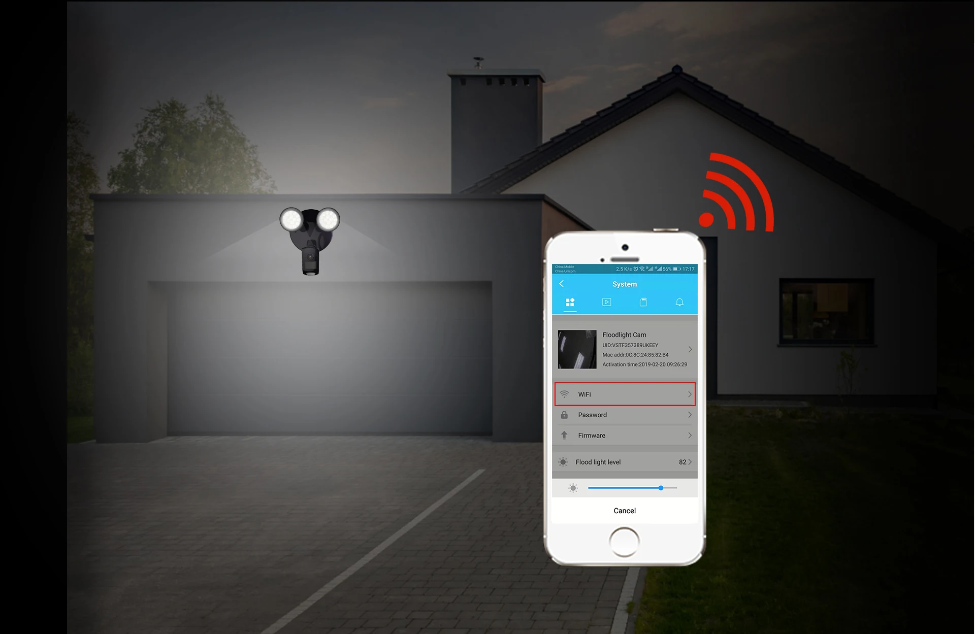 Vstarcam 1080 P открытый 2 светодиодный прожектор IP камера Wifi камера IP66 водонепроницаемый обнаружения движения, видеонаблюдения камеры безопасности