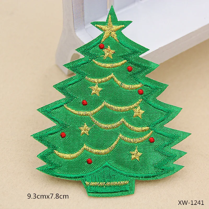 1 шт. рождественские Т-образные нашивки аксессуары для шитья вышивка аппликация